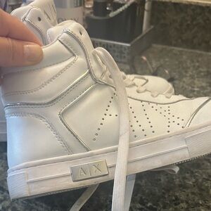 Armani exchange hi top shoes